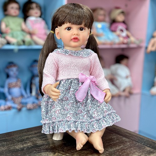 55cm Rebirth Doll Simulation Baby Soft Toys 22 Inch Girls Doll Doll Vinyl Toys Wholesale